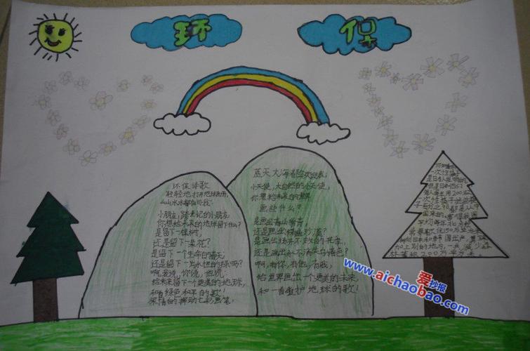 小学生二年级环保手抄报图片