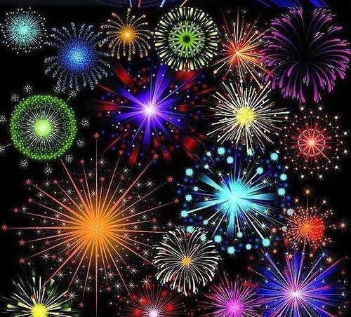 闸板口幼儿园中班"小梵高"美术课《刮画~美丽的烟花》