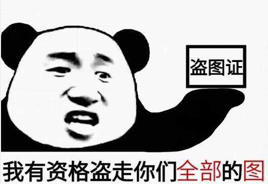 我有资格盗走你们全部的图(盗图证)