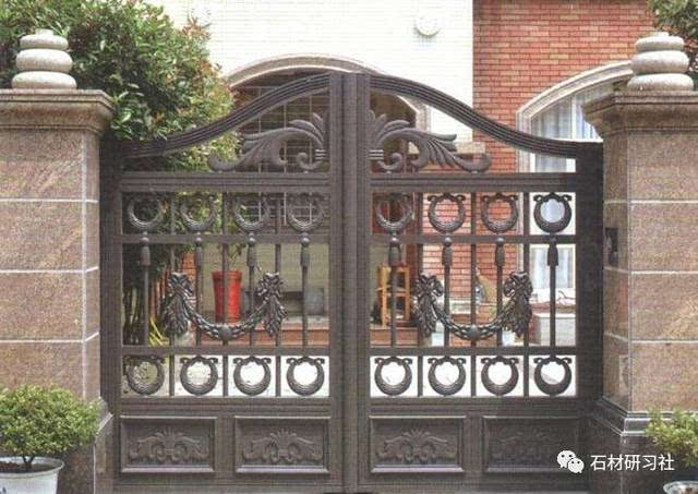 别墅围墙大门石柱设计案例大全