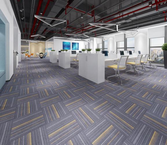 办公室地毯地垫方块满铺会议室工程写字楼商用拼块地毯拼接式地毯