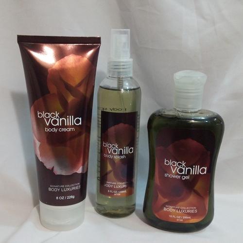 signature collection black vanilla 3 in 1 shower gel, body