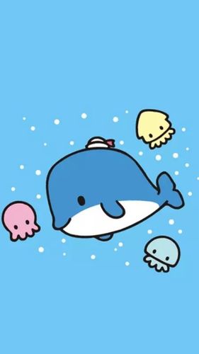 小鲸鱼 卡通壁纸