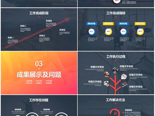 2019金融商业年终工作总结ppt模板