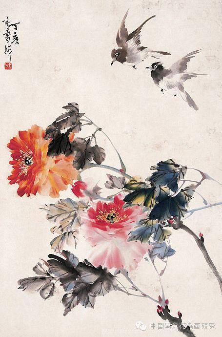 盘点历代名家笔下的那些牡丹(第六辑)_李苦禅