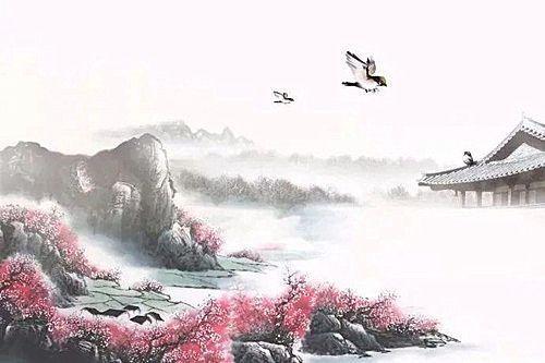 常建《宿王昌龄隐居》清溪深不测,隐处唯孤云