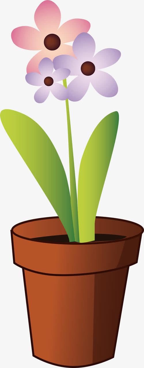 关键词 : 鲜花,花瓣,手绘,花盆,矢量图