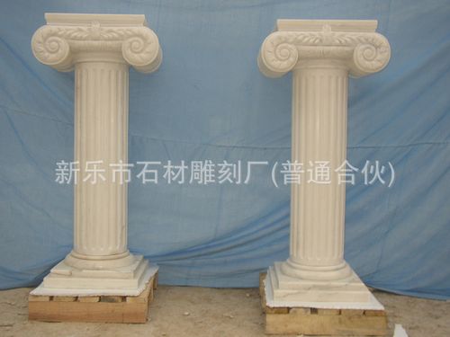 汉白玉罗马柱欧式石柱大理石罗马柱室内罗马柱雕刻lm45