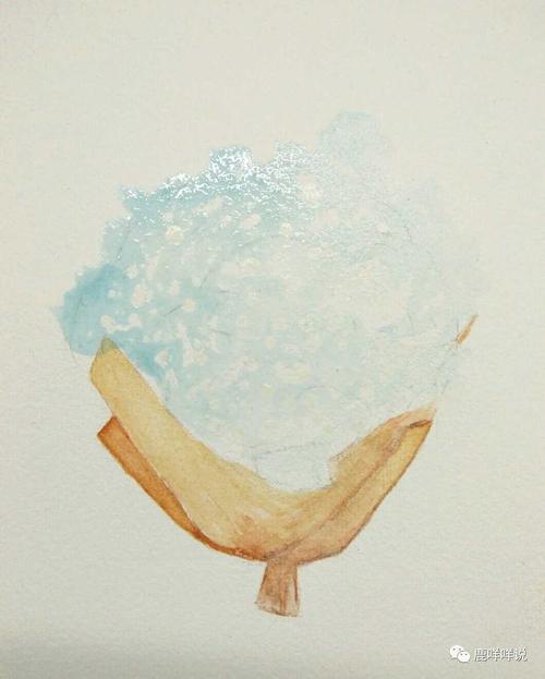 鹿咩咩说教画画水彩满天星