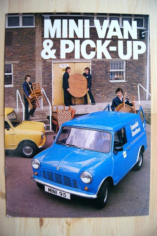 当时物ディーラーカタログ austin morris mini van pick-up ミニバン