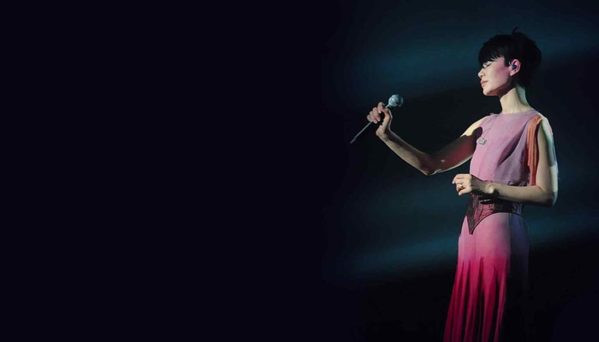 王菲演唱会经典动作图片高清桌面壁纸