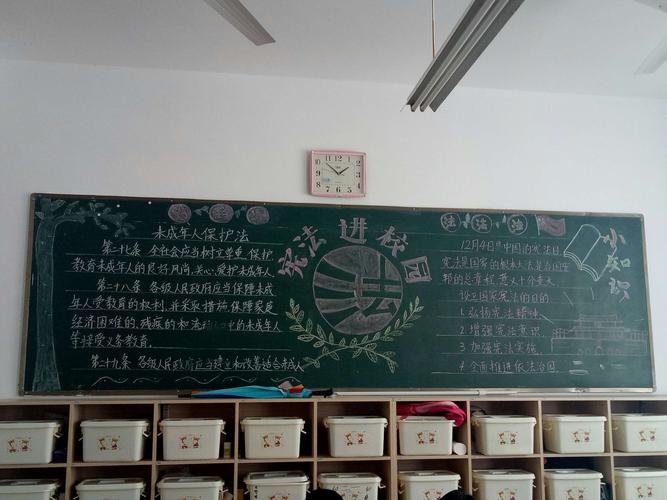 宪法日黑板报宣传.