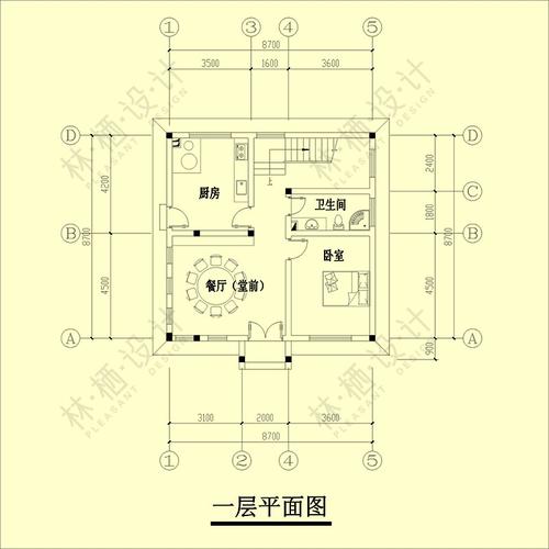 自建房屋设计图i纸四层90平方新中式坡屋顶别墅带堂屋露台阳台