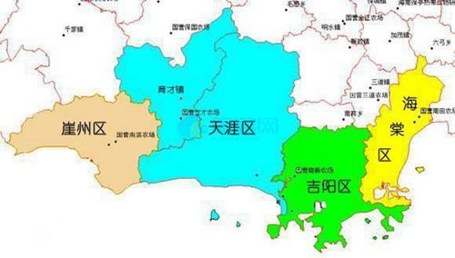 三亚市新行政区划图