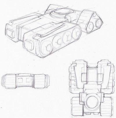 战车简笔画帅气