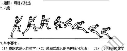 2019内蒙古教师体育教案-《蹲踞式跳远》