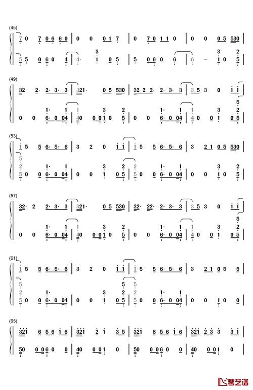 born to be yours钢琴简谱-数字双手-kygo imagine dragons