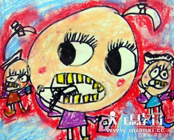 如果孩子把自己画的非常高大,这就说明孩子是一个很自信,很快乐,整体