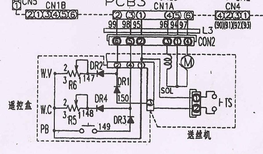 松下二保焊送丝机接线图