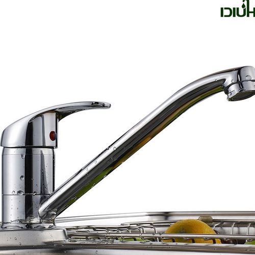 长嘴龙头可旋转 单把水槽洗菜盆龙头 全铜冷热厨房水龙头 辉瓷