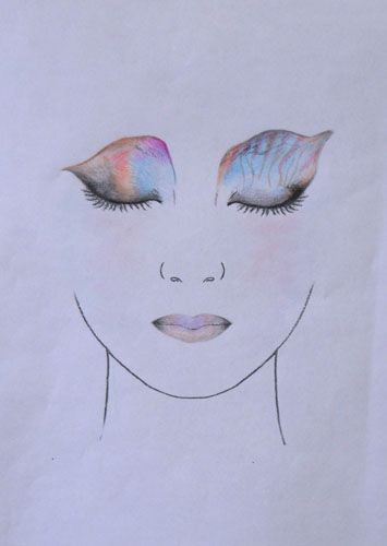 毕业设计—手绘妆面设计图