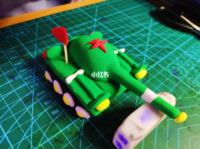 手工黏土◣黏土坦克◢_粘土_手工制作_超轻黏土_超轻