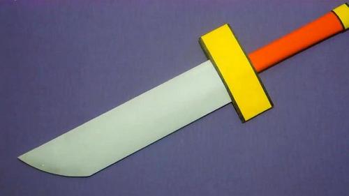 折纸刀剑系列:牛人教你折高颜值纸刀,简单易学,小朋友们的最爱