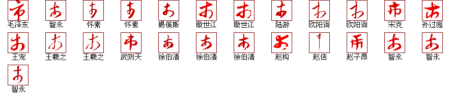 市 的解释 | 市 的楷书行书草书隶书篆书写法 | 汉语