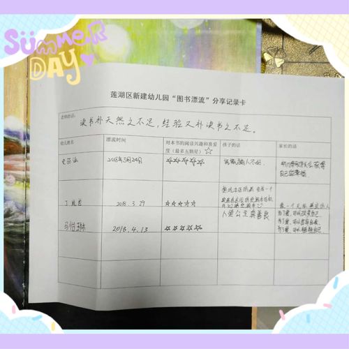 鲜花怒放"图书漂流"新建幼儿园(中一班马怡琳)