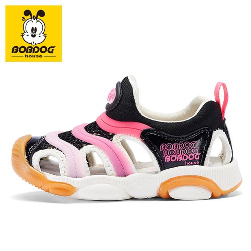 bobdoghouse巴布豆童鞋儿童凉鞋2019夏季男童女童毛毛虫宝宝沙滩鞋子b