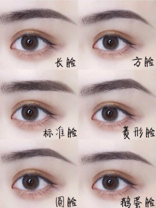 长脸:适合平眉,平缓柔和的一字眉可以拉长脸的宽度,视觉上减弱中庭的