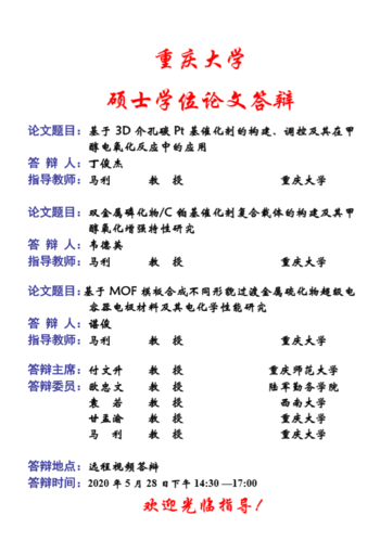 重庆大学博士/硕士学位论文答辩海报(15)