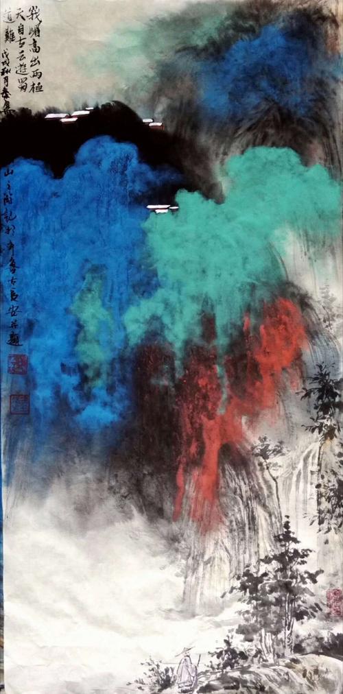 下篇,著名泼墨山水画家:秦勇作品欣赏