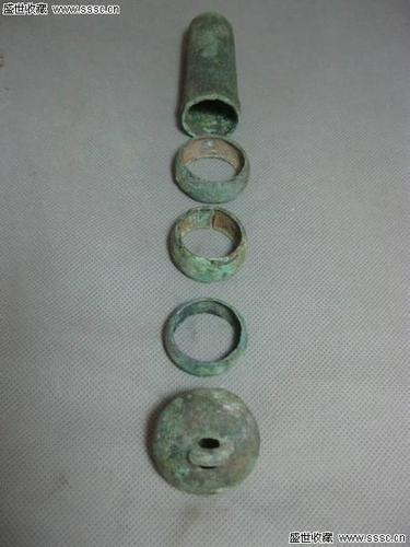 战国青铜殳 全套五件