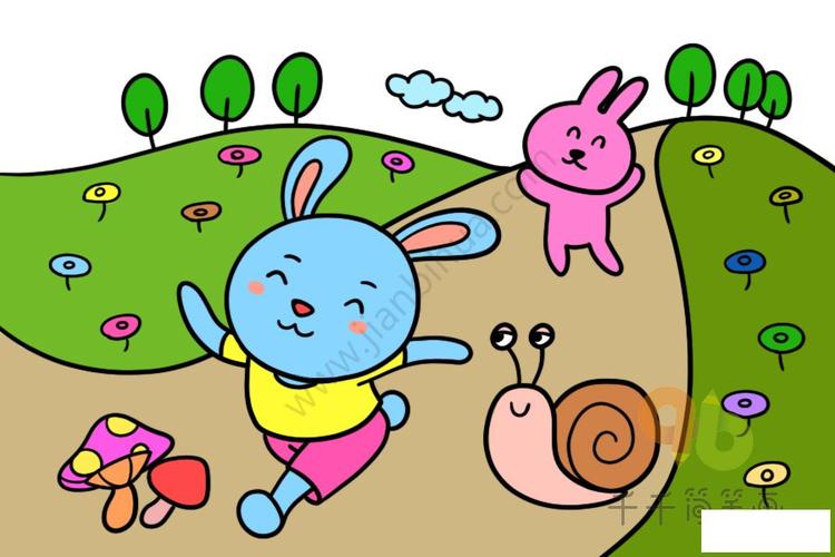 小动物们的日常生活 属于它们的欢乐时光-儿童简笔画