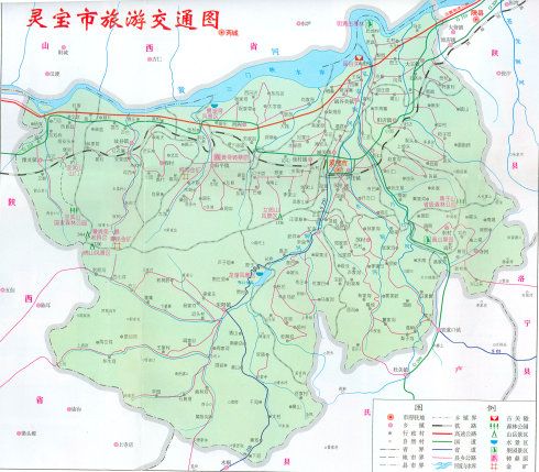 河南灵宝市地图