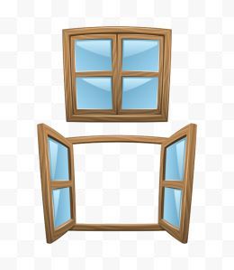 卡通窗户