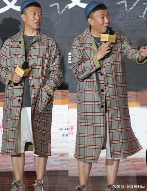 孙红雷西装风一去不复返,格子风衣加韩式短裤,叫好又叫座