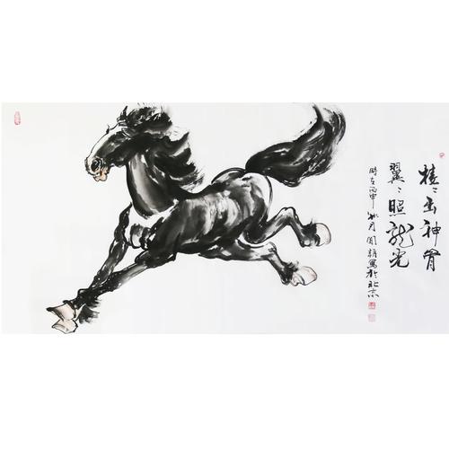 闻朝《一马当先》湖南省美协会员