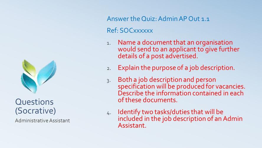 1 tasks, skills and qualities of an administrative assistant