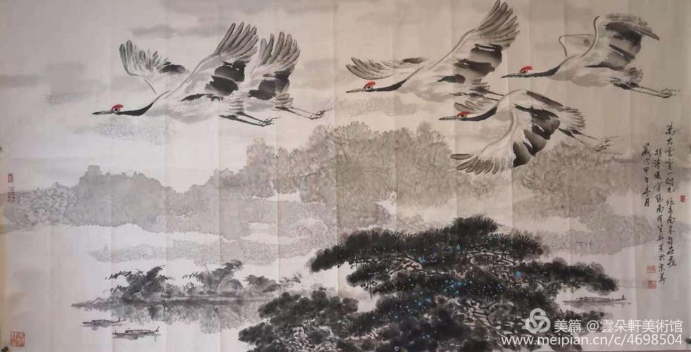 晴空一鹤排云上 便引诗情到碧霄