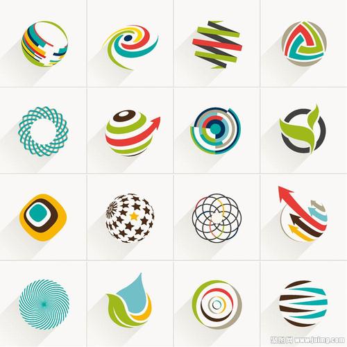 圆形箭头标志模板