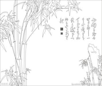 竹林风景简笔画集
