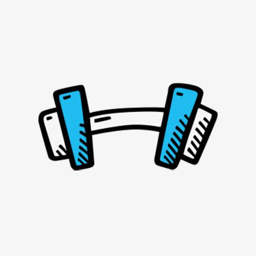 关键词 : 杠铃,哑铃,健身,卡通,png