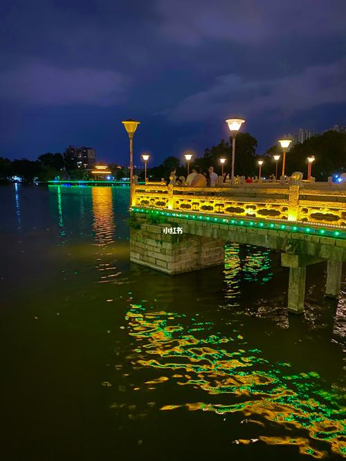 西湖夜景_夜景_西湖_揭阳榕江西湖公园自由行热门攻略