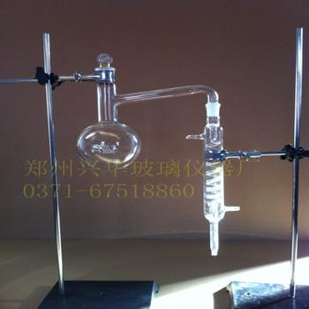 【全玻璃蒸馏器500ml】全玻璃回流装置价格_全玻璃磨