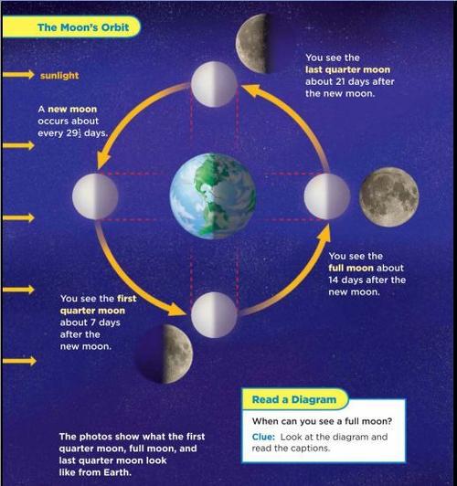 last quarter moon 下弦月