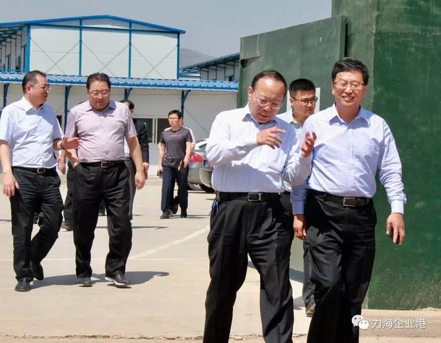 市委秘书长丁伟,高新区管委会主任傅海旺,副主任王国辉,承德市工信局