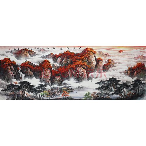 中美协会员 罗科通《日出江边红似火》p684
