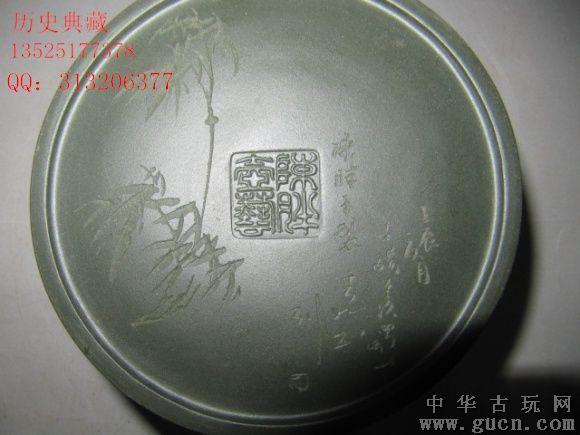 陈胖紫砂壶绿泥竹节刻绘茶壶茶具宜兴紫砂壶名家手工珍品